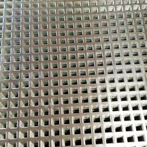 Square Hole Galvanized steel Iron Mesh Sheet For Construction