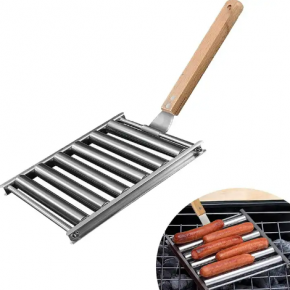 Stainless Steel Hot Dog Sausage Roller Rack 