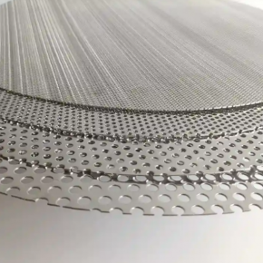 Cut Round Pieces Of Stainless Steel Perforated Metal Sheet 