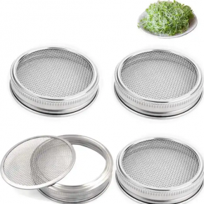 Corrosion Resistance Stainless Steel 304 Sprouting Mason Jar Canning Lid Strainer